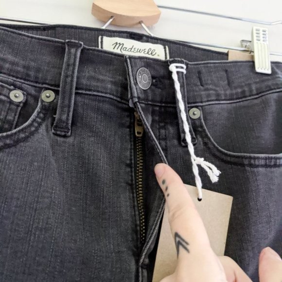 New Madewell Demi-Boot Jeans in Tobin Wash Inset Edition Size 23 - Picture 5 of 11